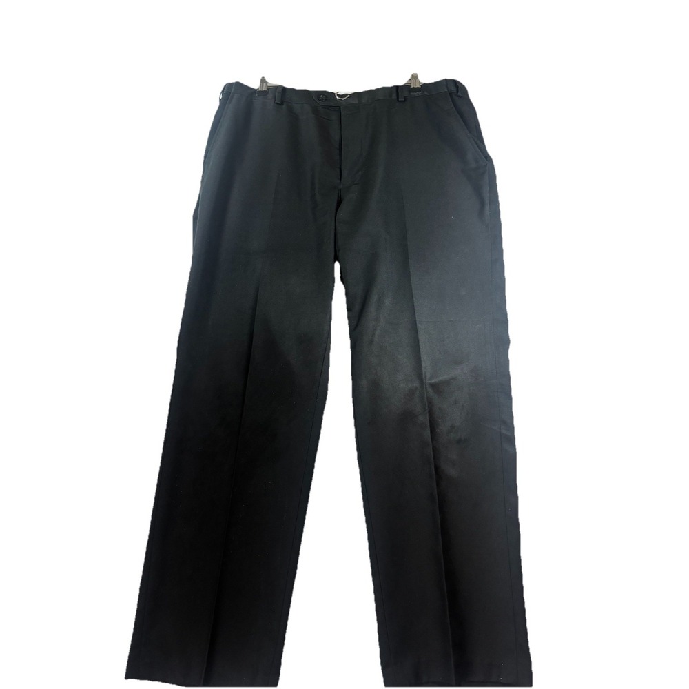 Jos A‎ Bank Mens 36x28 Navy Travelers Tailored Fit Flat Front Trousers Pants